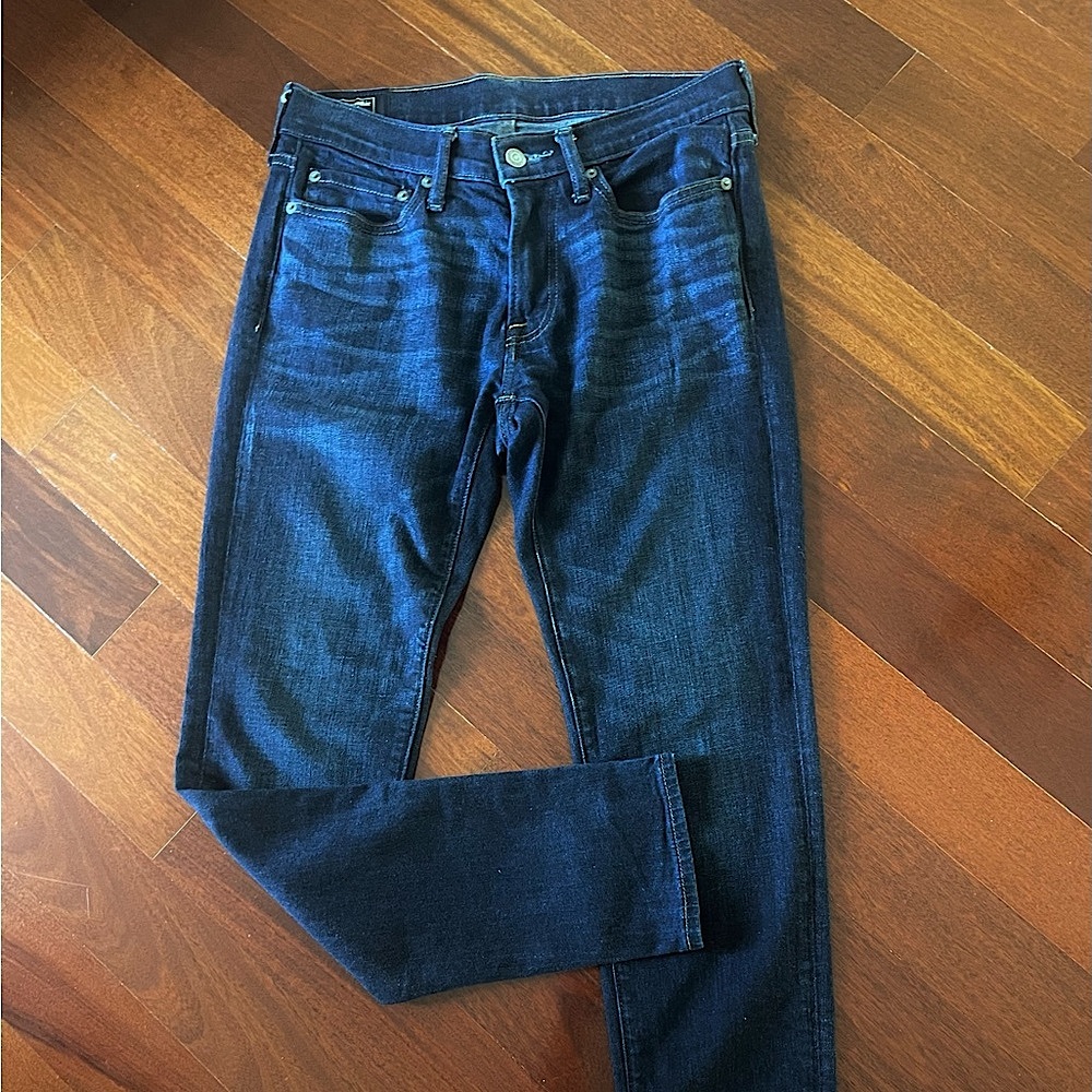 Abercrombie & Fitch Men’s Jeans Pants 29W 30L Navy Blue Stretch Jeans Pant